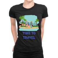 Girls Its Time To Travel Ladies Fitted T-shirt | Artistshot