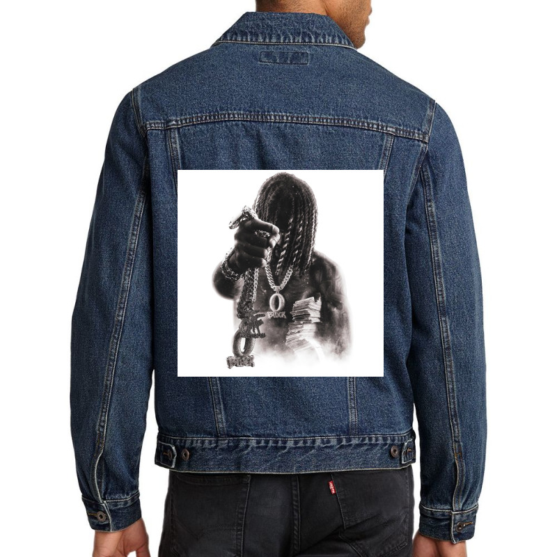 Black Shadow Kingvon Men Denim Jacket | Artistshot