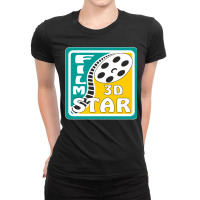 Film Reel Cinema Film Star 3d Ladies Fitted T-shirt | Artistshot