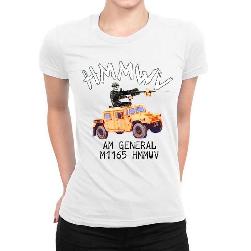 Combat Battle Assault Vehicle Humvee Ladies Fitted T-Shirt by ShelleyDoppelmayr | Artistshot