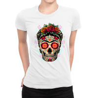 Frida Calavera Ladies Fitted T-shirt | Artistshot