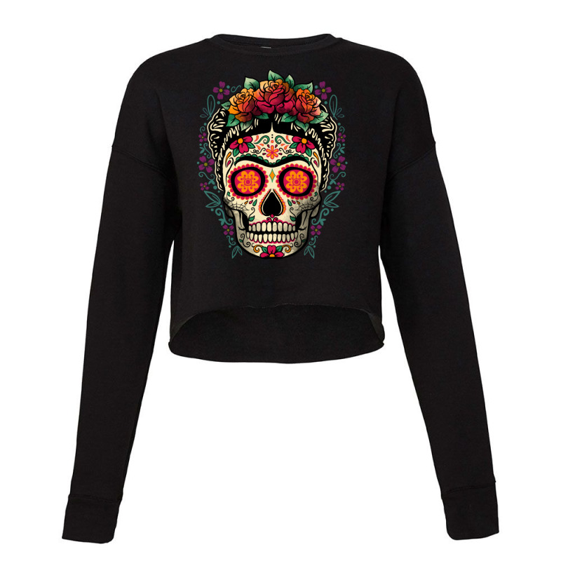 Frida Calavera Cropped Sweater by HectorMarroquin | Artistshot