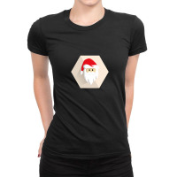 Minimal Santa Claus Ladies Fitted T-shirt | Artistshot