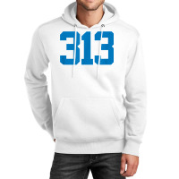 Detroit 313 Area Code   Grit   Sports Fan   Detroiter Fan T Shirt Unisex Hoodie | Artistshot