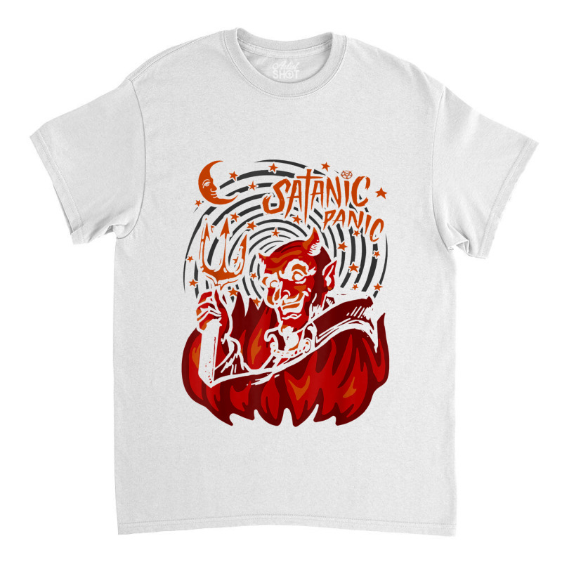 Satanic Panic Creepy Devil Classic T-shirt by JaronKennedy | Artistshot