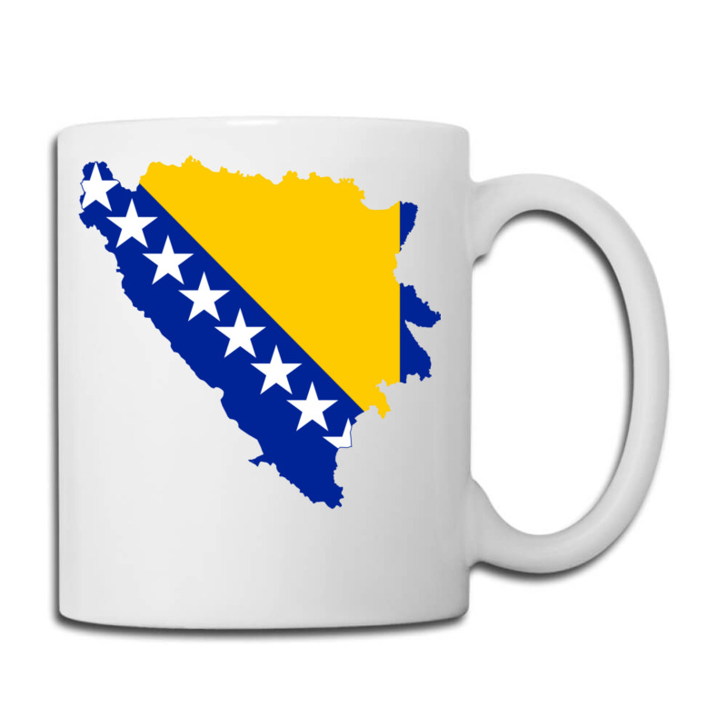 Flag Map Of Bosnia And Herzegovina Coffee Mug | Artistshot