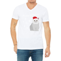 Exotic Shorthair Cat Merry Catmas Christmas Cat Lovers Pullover Hoodie V-neck Tee | Artistshot