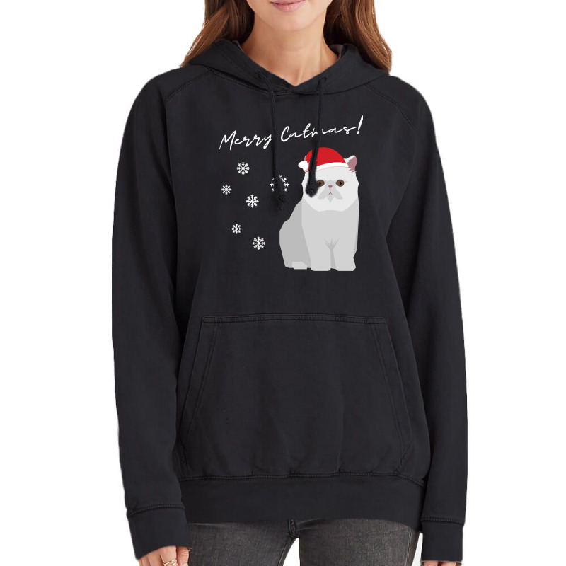 Exotic Shorthair Cat Merry Catmas Christmas Cat Lovers Pullover Hoodie Vintage Hoodie by keishawnredner | Artistshot