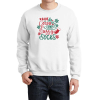 Hot Cocoa And Fuzzy Socks Christmas Crewneck Sweatshirt | Artistshot