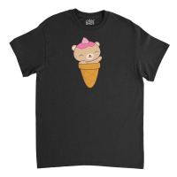 Brown Bear Ice Cream Cone Classic T-shirt | Artistshot