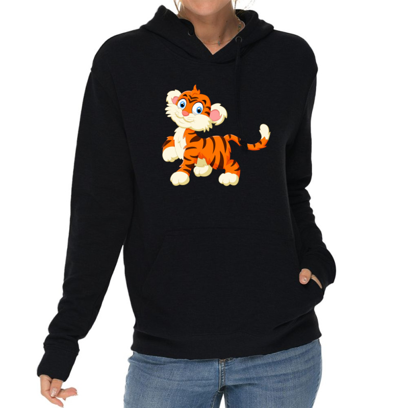 Cute Little Tiger Lightweight Hoodie | Artistshot