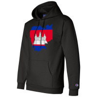 Flag Map Of Cambodia Champion Hoodie | Artistshot