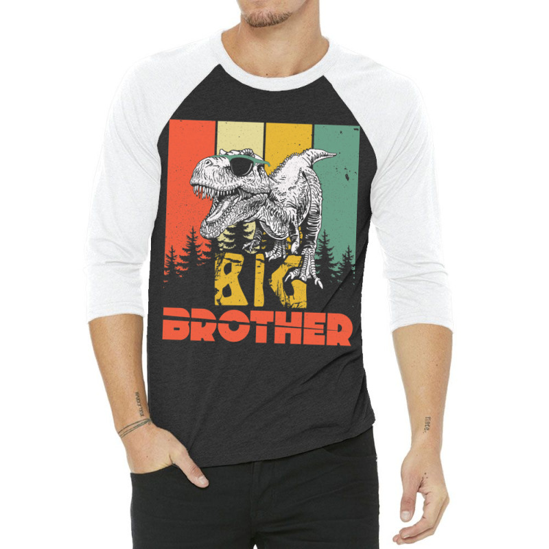 Big Brother Trex Dinosaur 3/4 Sleeve Shirt | Artistshot