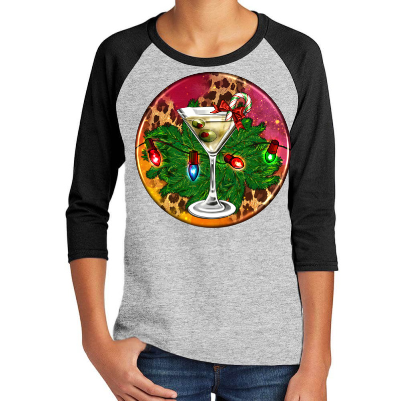 Christmas Martini Youth 3/4 Sleeve by AdoDesignShop | Artistshot