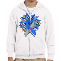 Diabetes Sunflower Type T1d T2d Diabetic Diabetes Awareness T Shirt Youth Zipper Hoodie | Artistshot