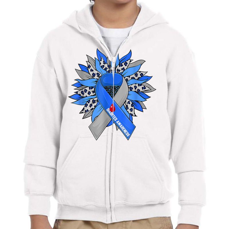 Diabetes Sunflower Type T1d T2d Diabetic Diabetes Awareness T Shirt Youth Zipper Hoodie by rowenapas5d | Artistshot