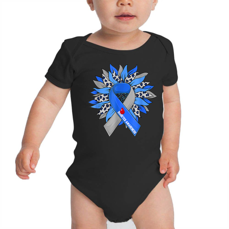 Diabetes Sunflower Type T1d T2d Diabetic Diabetes Awareness T Shirt Baby Bodysuit by rowenapas5d | Artistshot