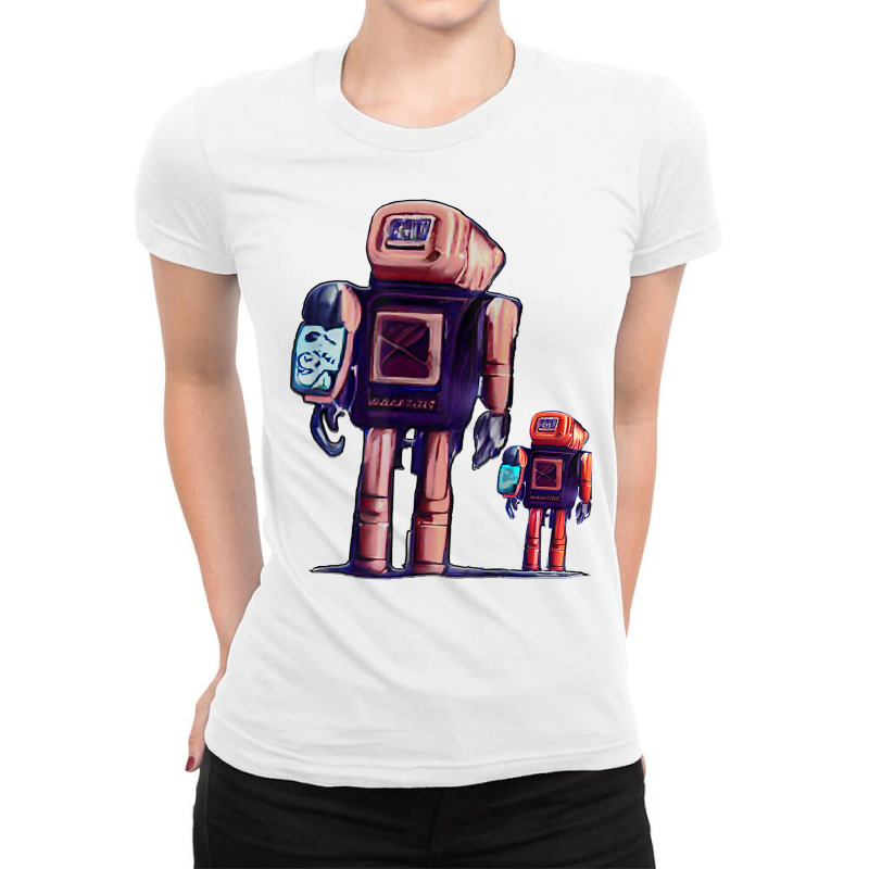 Father And Son Stargazing T Shirt Ladies Fitted T-Shirt by daniadsu0smyrl | Artistshot