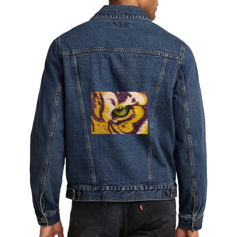 Eye Of The Tiger Men Denim Jacket | Artistshot