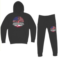 Usa & Greenland Flags Tee American Grown Greenlandic Roots T Shirt Hoodie & Jogger Set | Artistshot