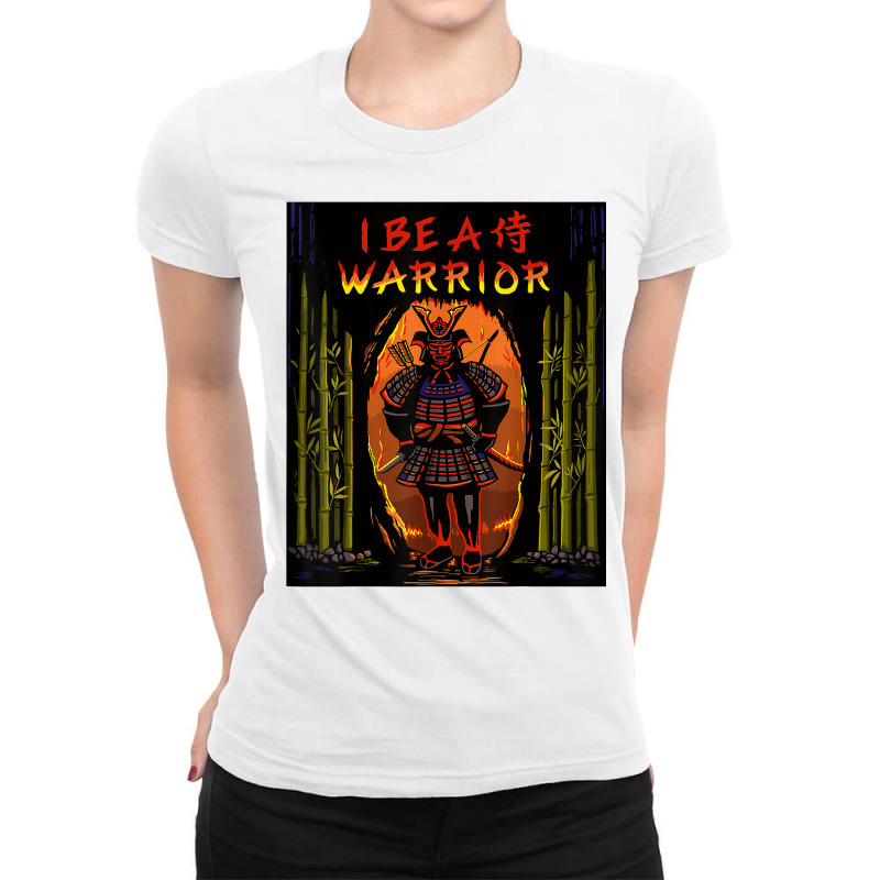 I Be A Samurai Warrior T Shirt Ladies Fitted T-Shirt by enaqr0esch | Artistshot