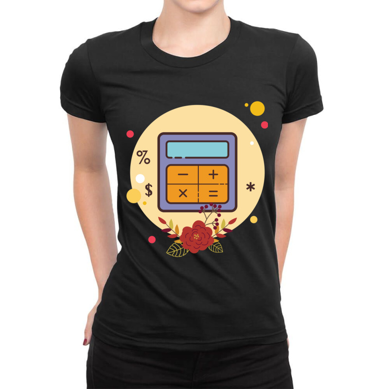 Calculator Flask In Autumn Ladies Fitted T-Shirt by KENNETHPACLING | Artistshot