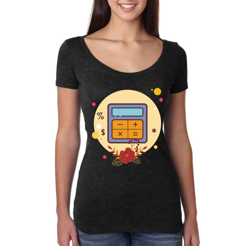 Calculator Flask In Autumn Women's Triblend Scoop T-shirt by KENNETHPACLING | Artistshot