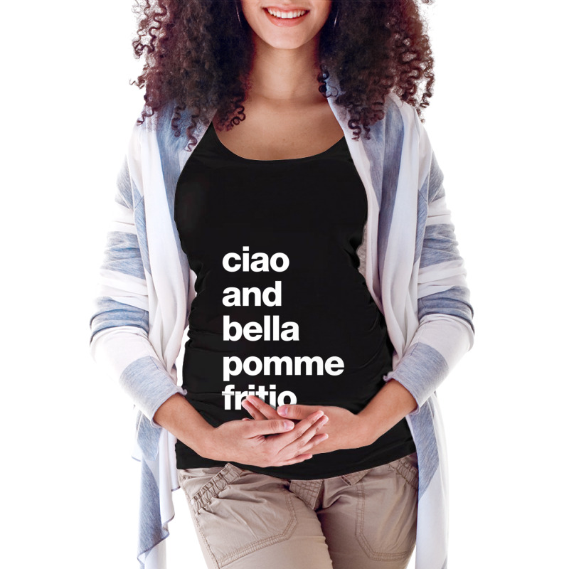 Ciao And Bella Pomme Fritio Maternity Scoop Neck T-shirt by JONAHANDERSON | Artistshot