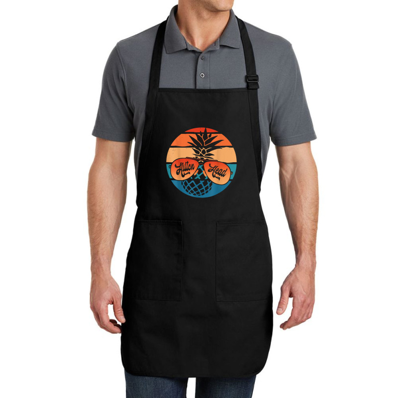 Pineapple Sunglasses Retro Hilton Head Vintage Carolina T Shirt Full-length Apron | Artistshot