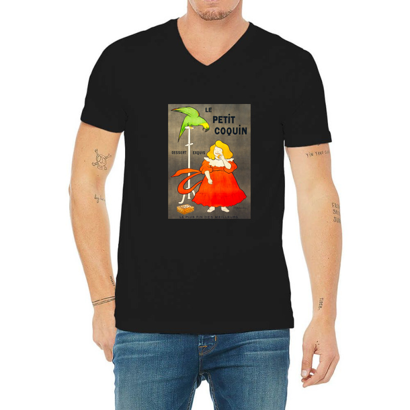 Hd Leonetto Cappiello - Le Petit Coquin V-Neck Tee by MarshaMiron | Artistshot