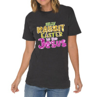 Silly Rabbit Easter Is For Jesus  (10) Vintage T-shirt | Artistshot