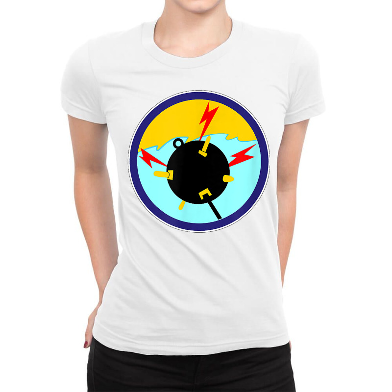 Uss Minesweeper T Shirt Ladies Fitted T-Shirt by tzecluco | Artistshot