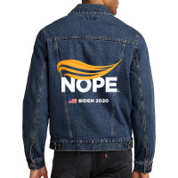 Anti Trump, Biden 2020, Trump Nope, Trump No, Humorous T Shirt Men Denim Jacket | Artistshot