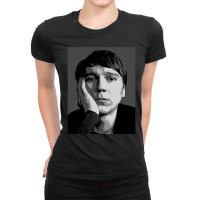 Paul Dano Pop Art Portrait Ladies Fitted T-shirt | Artistshot