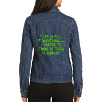 The Riddler Quote  Paul Dano Ladies Denim Jacket | Artistshot