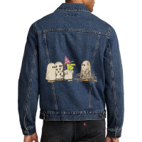 Vintage Peanuts Great Pumpkin Ghost Costumes Men Denim Jacket | Artistshot