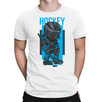 Hockey Man Blue And Gray T-shirt | Artistshot