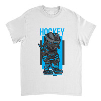 Hockey Man Blue And Gray Classic T-shirt | Artistshot