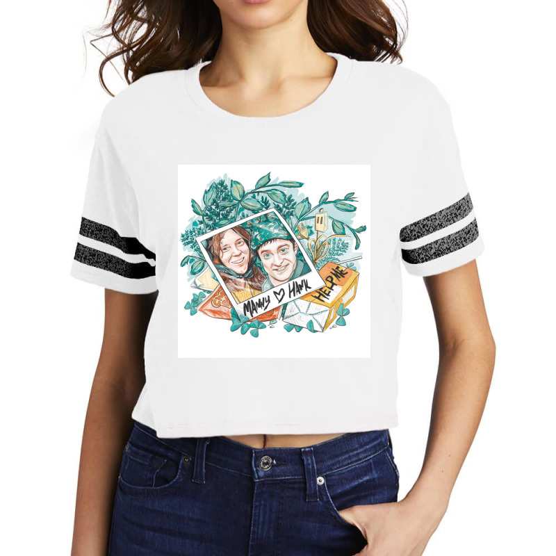 Manny Hearts Hank Scorecard Crop Tee by GREGUFFMAN | Artistshot