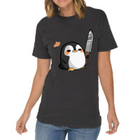 Cute Animals With Knife Vintage T-shirt | Artistshot