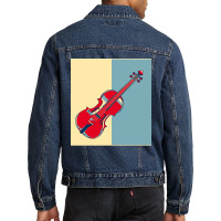 Violin Musical Instruments Men Denim Jacket | Artistshot