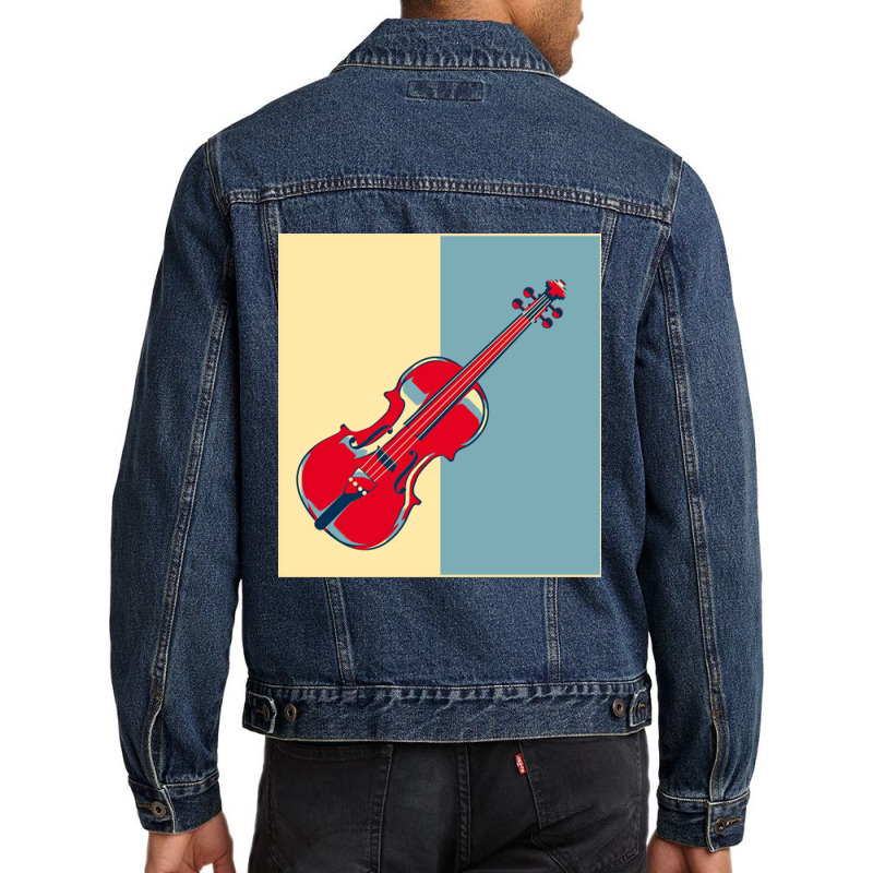 Violin Musical Instruments Men Denim Jacket by EdieTiffany | Artistshot