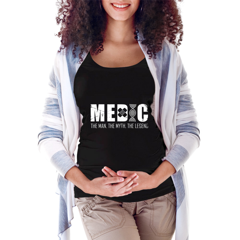 Medic Man Myth Legend Dna Medicine Hospital Doctor Medical Maternity Scoop Neck T-shirt by IsabelConstance | Artistshot