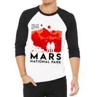 Mars National Park 3/4 Sleeve Shirt | Artistshot