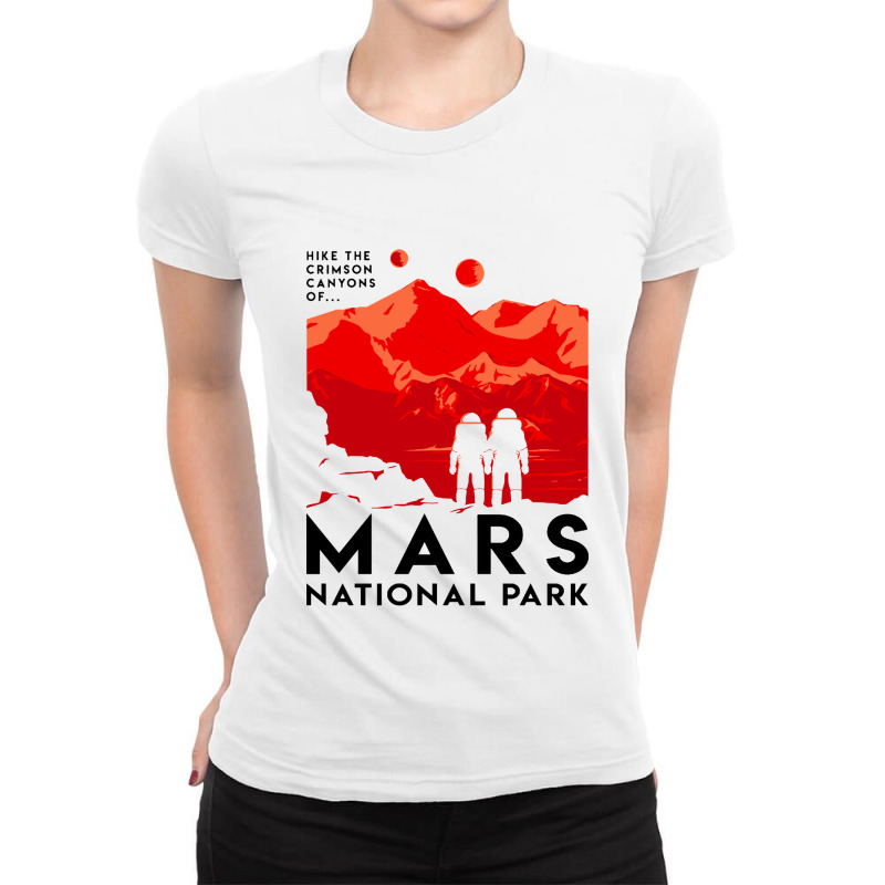 Mars National Park Ladies Fitted T-shirt | Artistshot