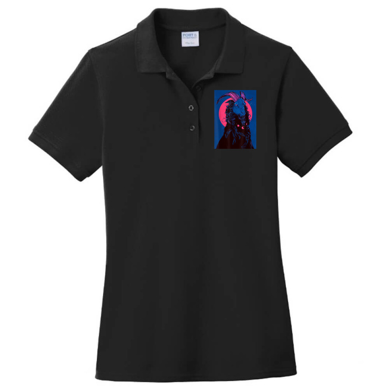 Occult Gothic Dark Satanic Unholy Witchcraft Grunge Emo Goth Ladies Polo Shirt by ToriLyshawnKelly | Artistshot