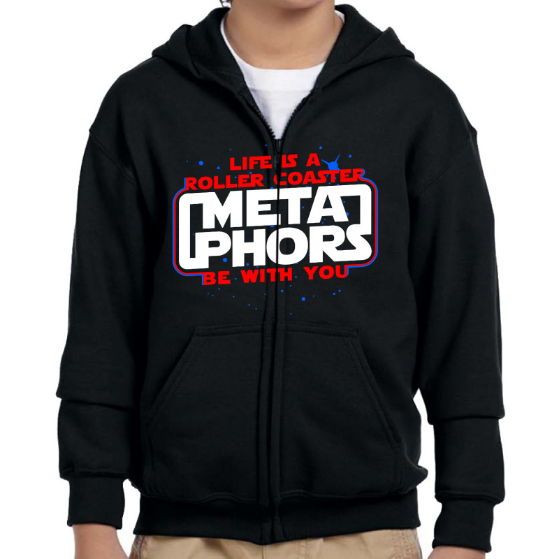 Meta Phors Be With You Youth Zipper Hoodie by AlHuda | Artistshot