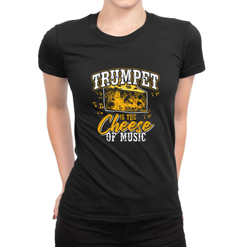 Trumpeter Musical Instrument Trumpet Ladies Fitted T-Shirt by EdieTiffany | Artistshot