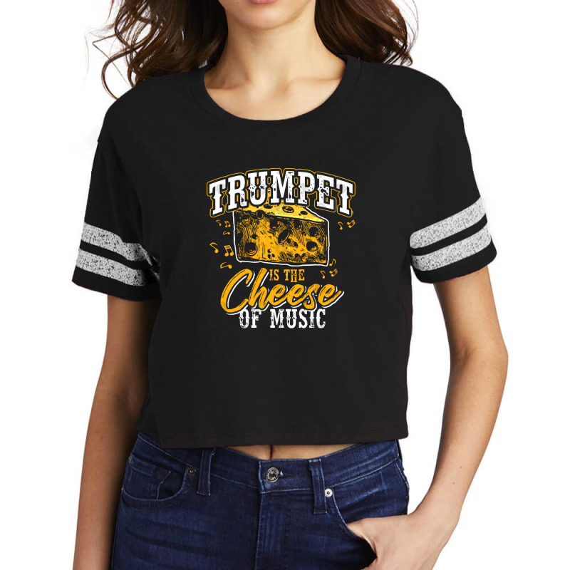 Trumpeter Musical Instrument Trumpet Scorecard Crop Tee by EdieTiffany | Artistshot