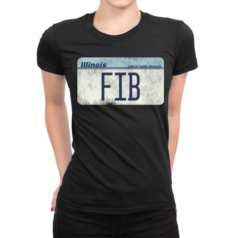 Illinois Fib License Ladies Fitted T-Shirt by TerriBeverly | Artistshot